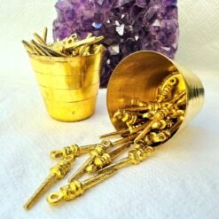 Alternative view of Mini Spear Brass Charms