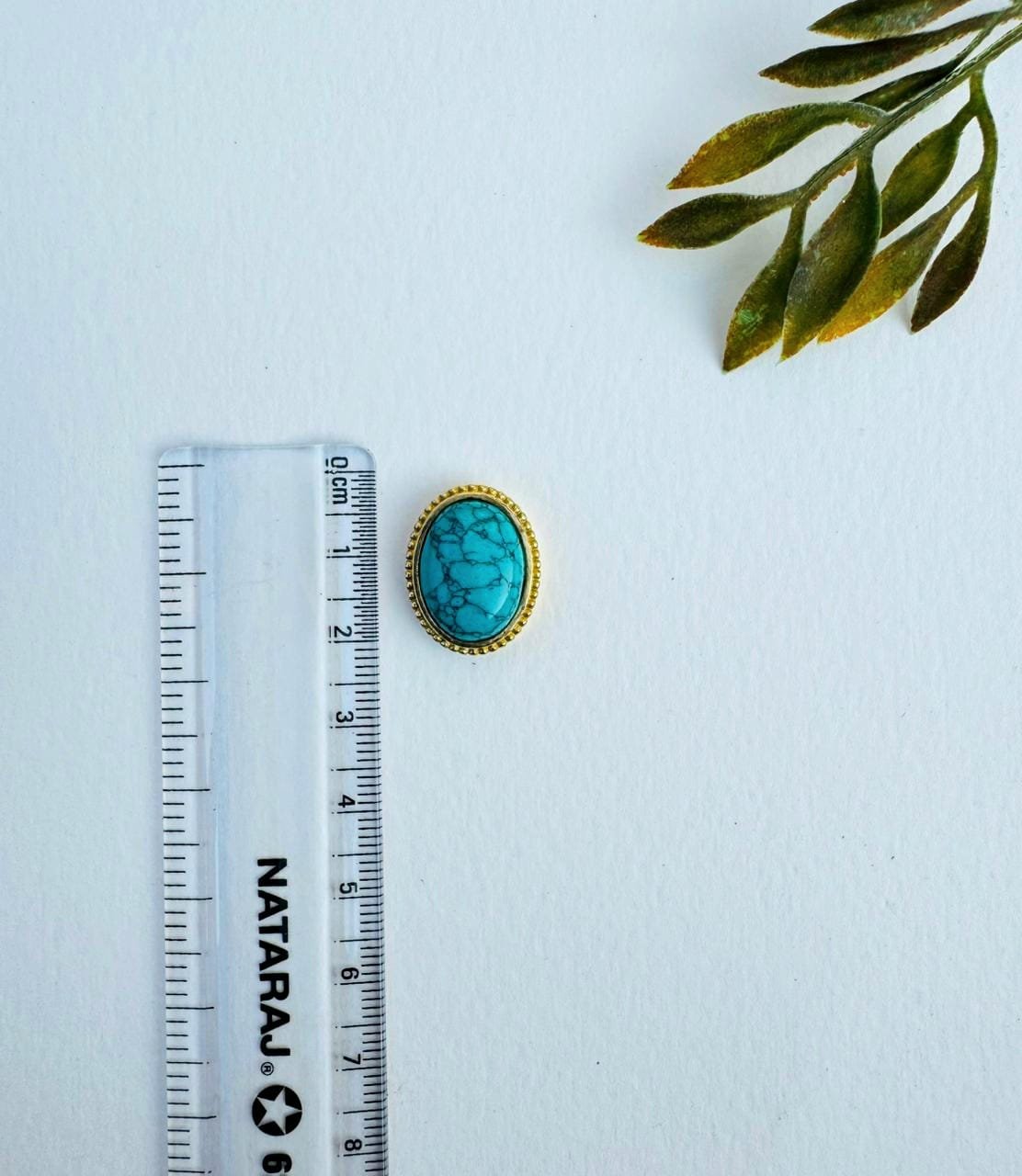 Turquoise Grooved Stones Connectors - Image 3
