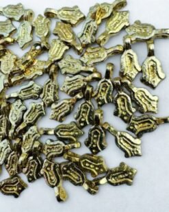 Hamsa Hand Brass Charms