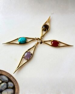 Alternative view of 1/3/10 Pieces Elongated Tribal Brass Pendant