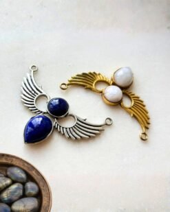 Alternative view of Double Wing Brass Connector for Jewelry Making