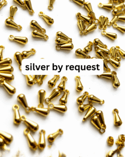 6MM Drop Silverfilled Charms