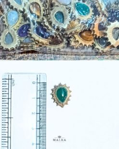 Alternative view of 5pcs Drop Dots Grooved Stone Connectors 16MM