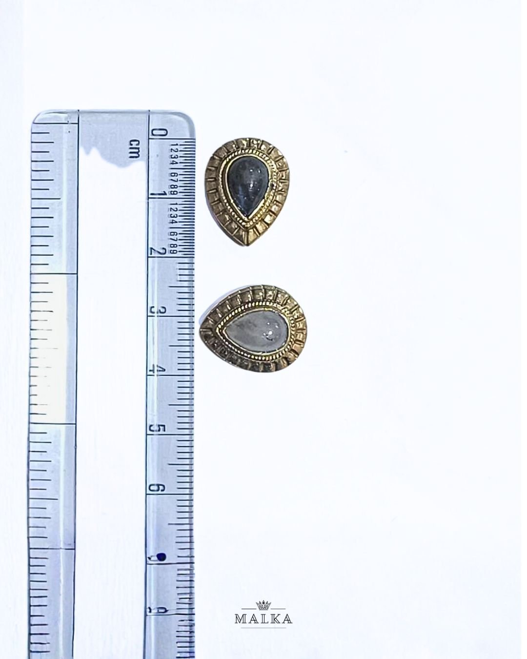 5pcs Drop Grooved Stone Connectors 16MM - Image 3