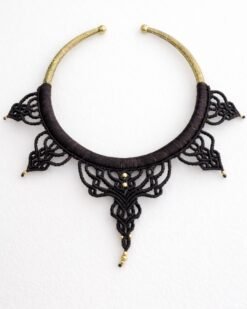 Black Macrame Choker