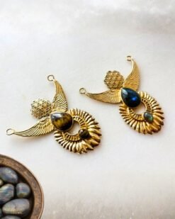 Alternative view of Angel Wing Brass Connector for Jewelry Making