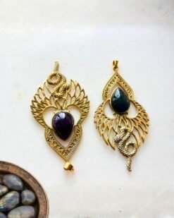 Alternative view of 1/3/10 Pieces Serpent & Wings Brass Pendant