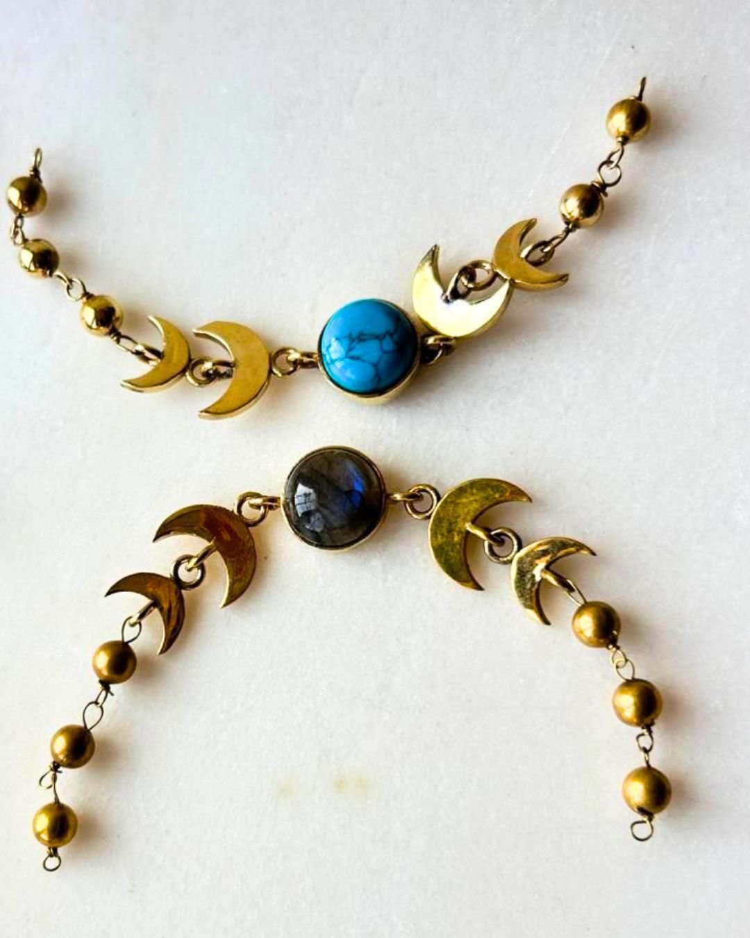 Moon Phase Brass Connector for Jewelry Making - Image 4