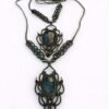 Natural Stone Macrame Necklace