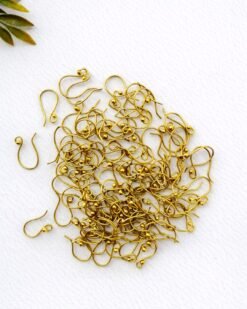 Alternative view of 20 Pairs 20mm Brass Ear Wires Hooks