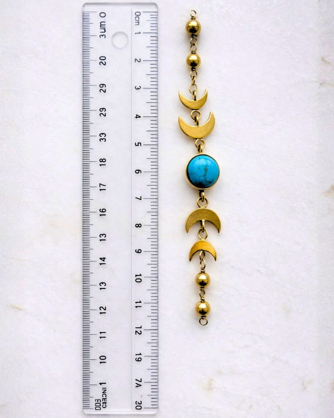 Moon Phase Brass Connector for Jewelry Making - Image 3