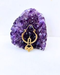 5/20 Pairs Celestial Spiral Guardian Brass Earrings