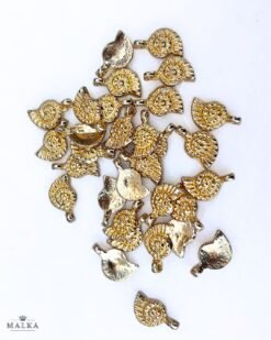Spiral Shell Brass Charms
