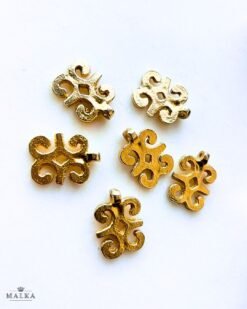 Alternative view of Ornamental Scroll Brass Charms