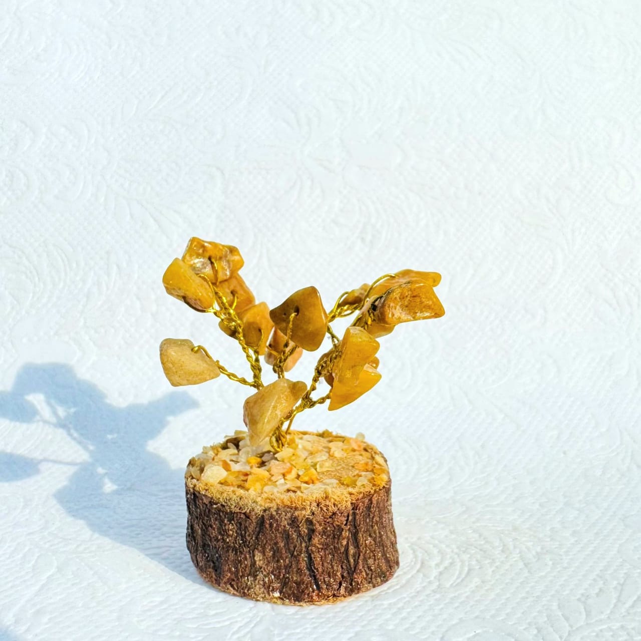 Golden Yellow Gemstone Bonsai Tree