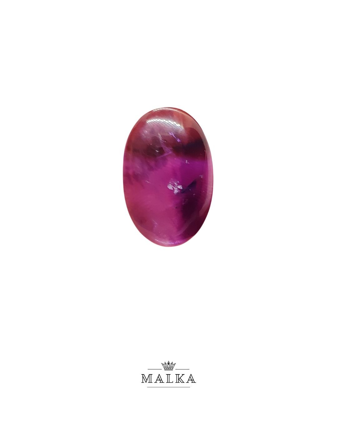 24mm Amethyst Cabochon - Oval Shape