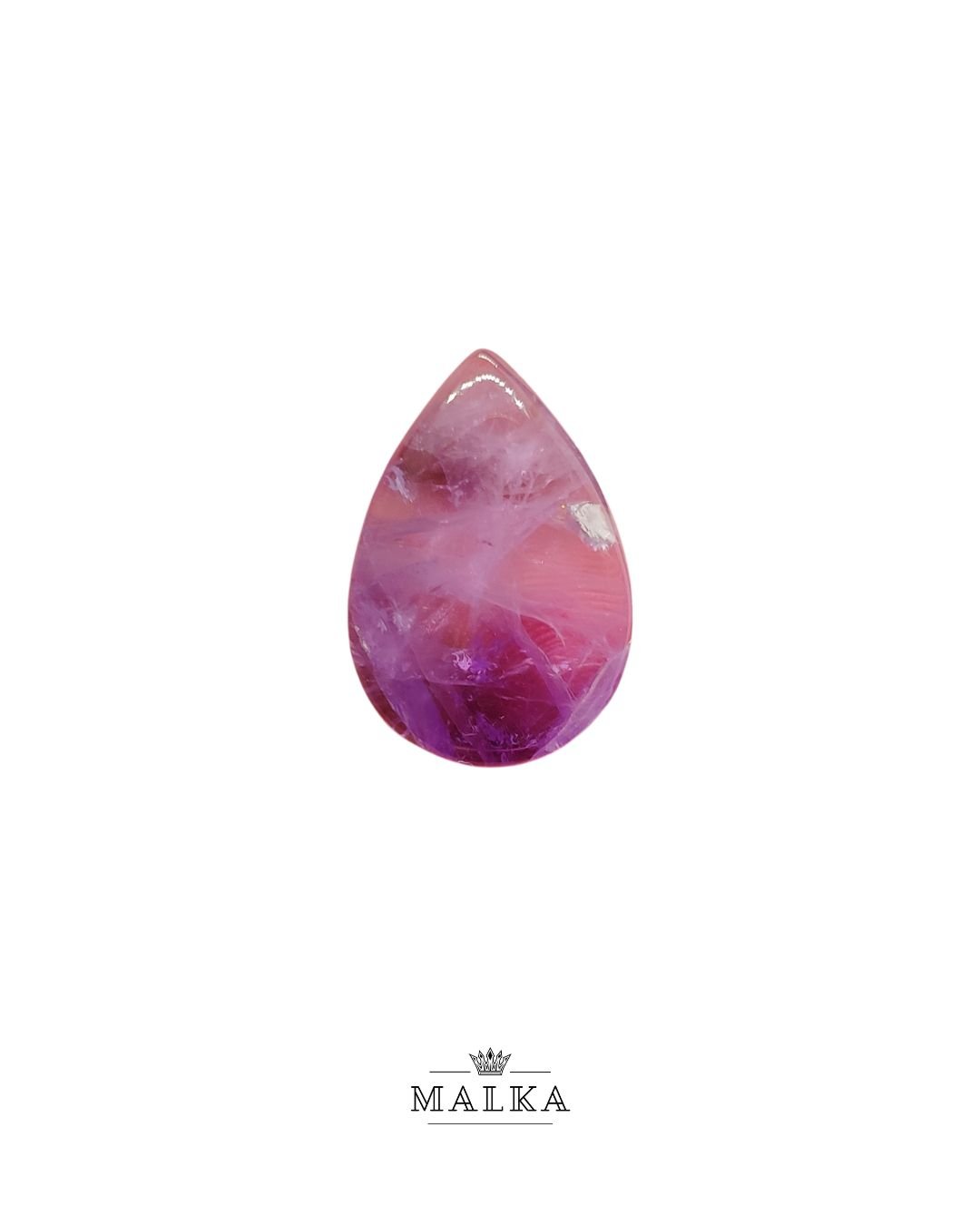 26mm Amethyst Cabochon - Drop Shape