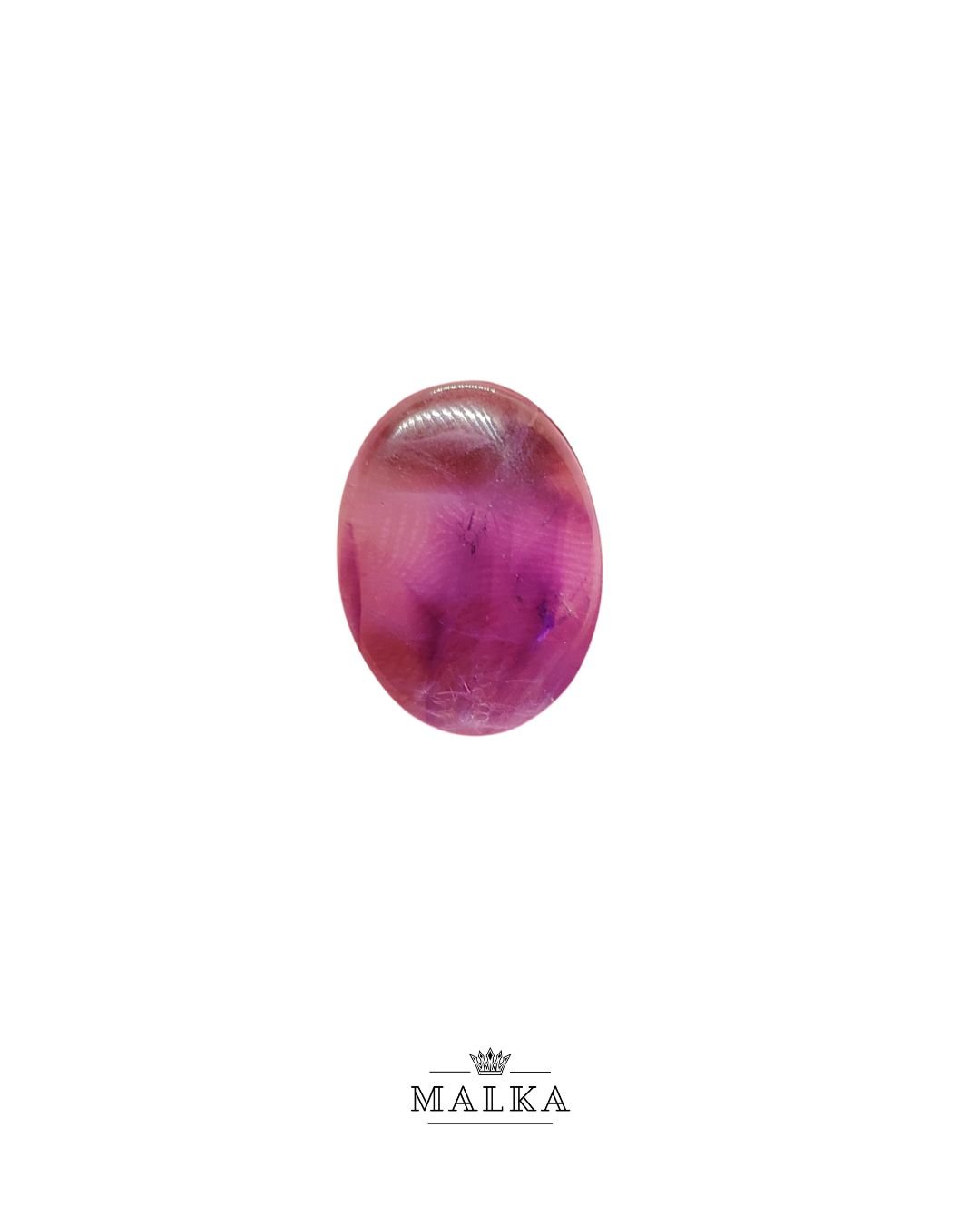 21mm Amethyst Cabochon - Oval Shape
