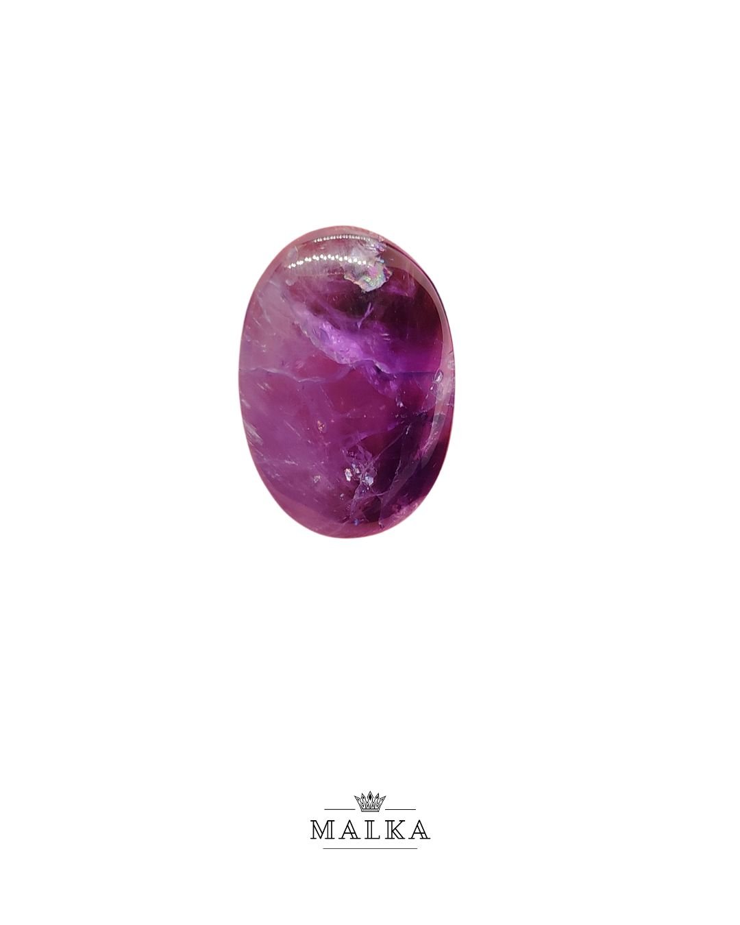 25mm Amethyst Cabochon - Oval Shape