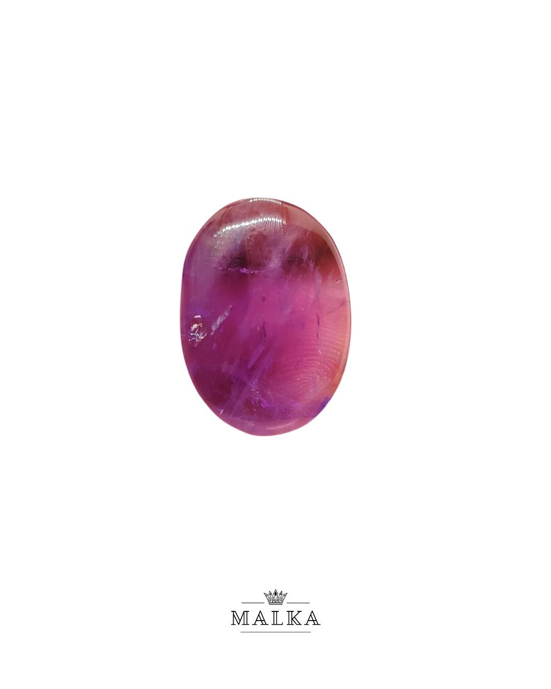 24mm Amethyst Cabochon - Oval Shape