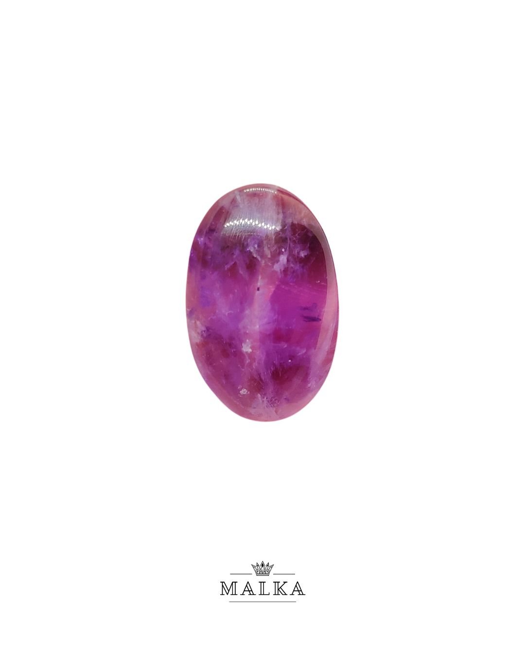 25mm Amethyst Cabochon - Oval Shape