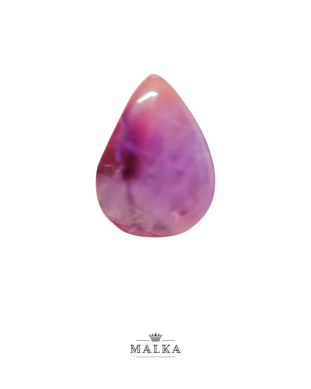 25mm Amethyst Cabochon - Drop Shape