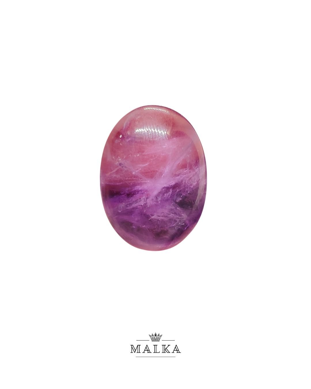 23mm Amethyst Cabochon - Oval Shape