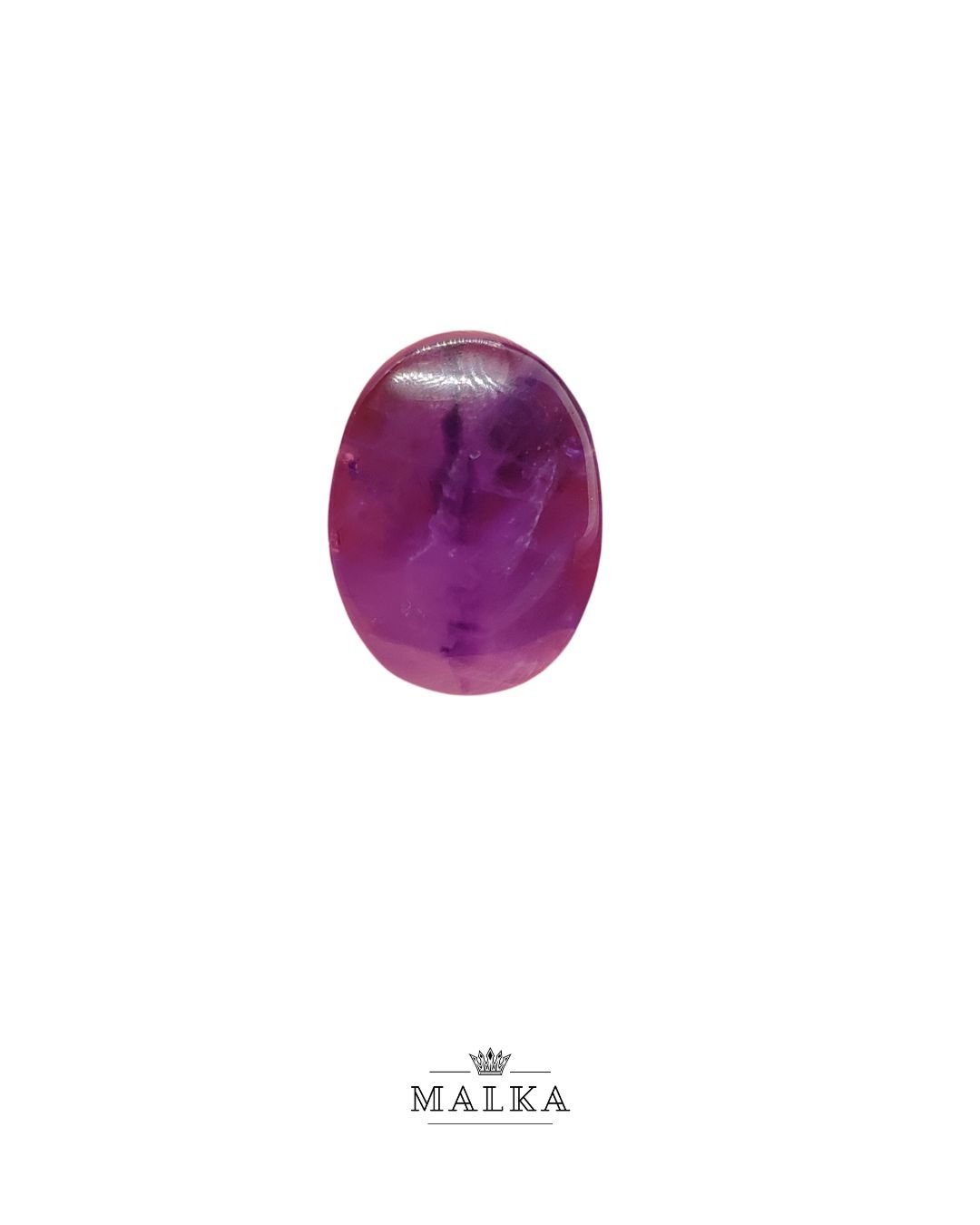 22mm Amethyst Cabochon - Oval Shape