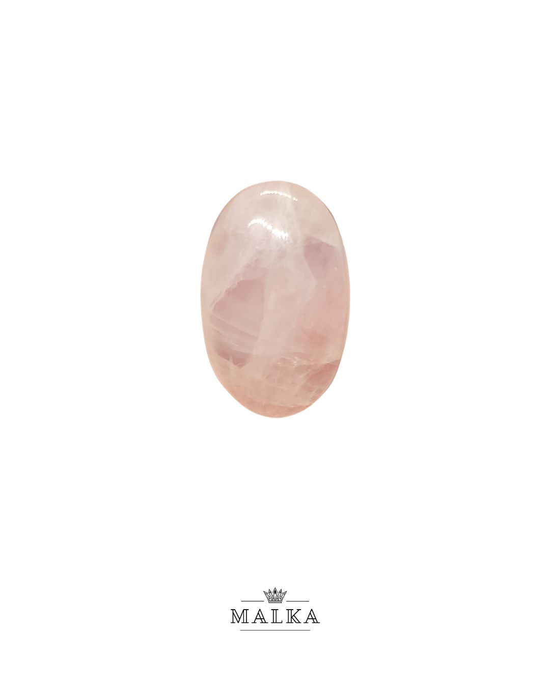 24mm Rose Quartz Cabochon – Oval Shape