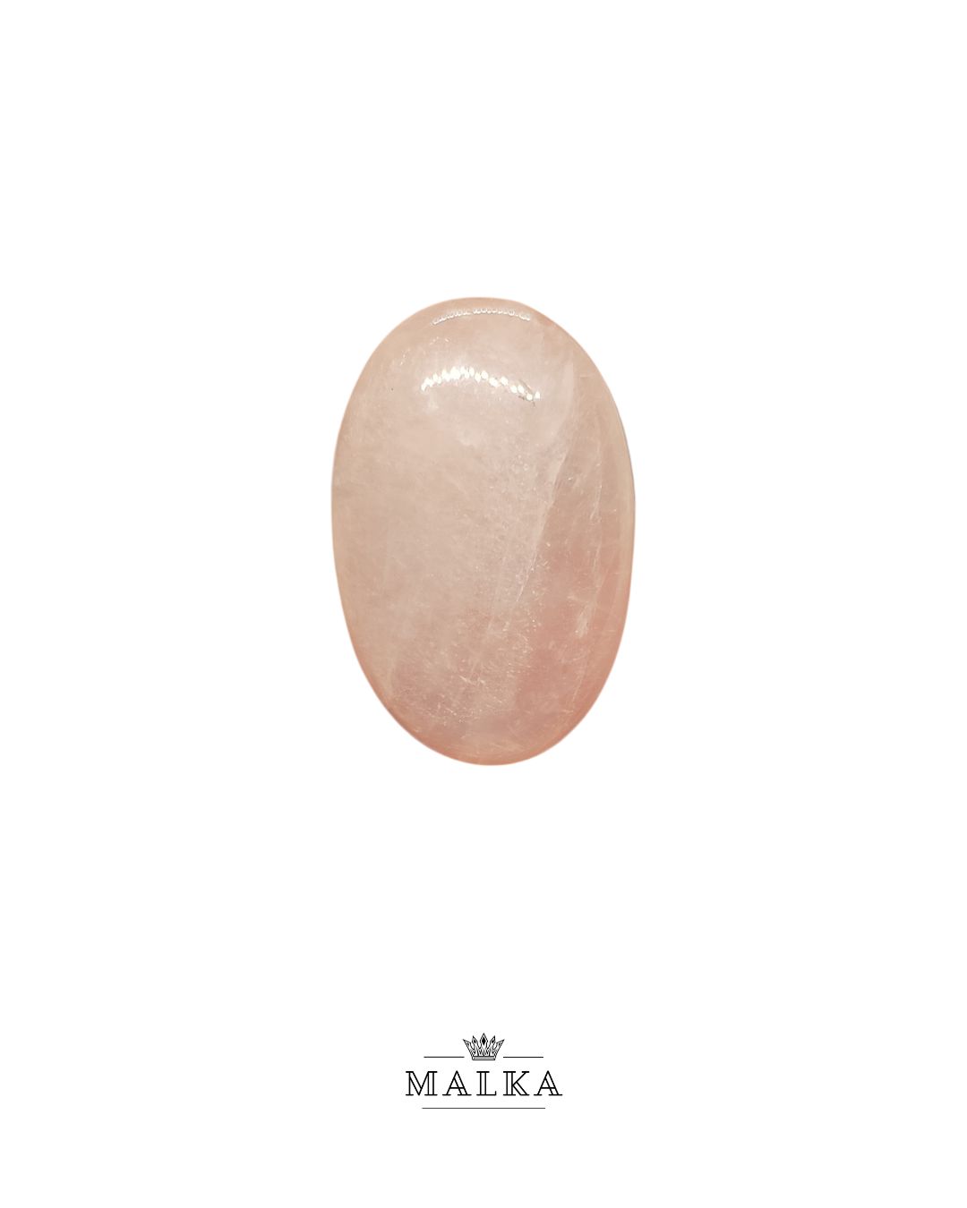 32mm Rose Quartz Cabochon – Oval Shape