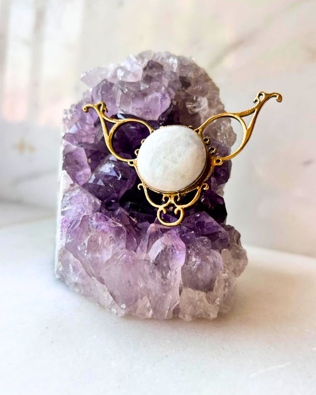 Ornamental Link Brass Connector for Jewelry Making