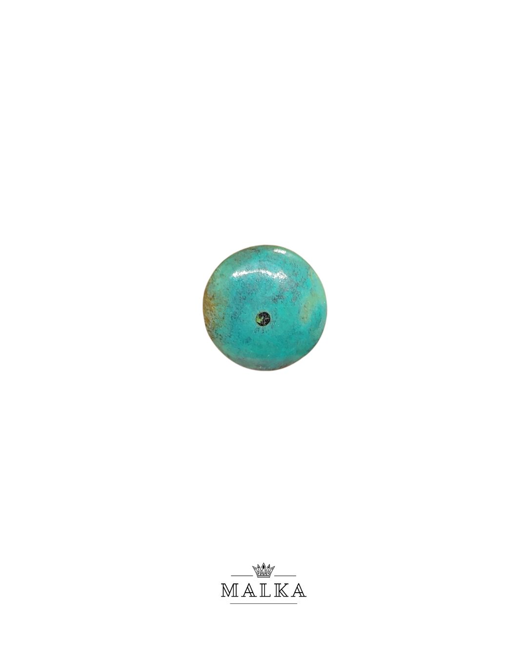 16mm Tibetan Turquoise Cabochon – Round Shape