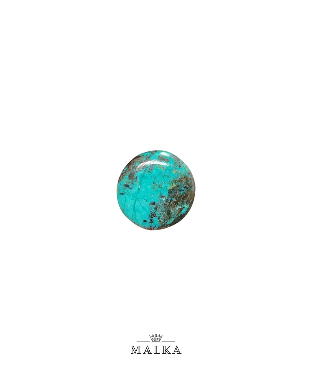 16mm Tibetan Turquoise Cabochon – Round Shape