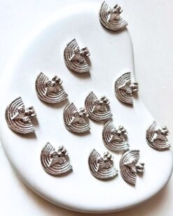 Ethnic Silver Polished Charms