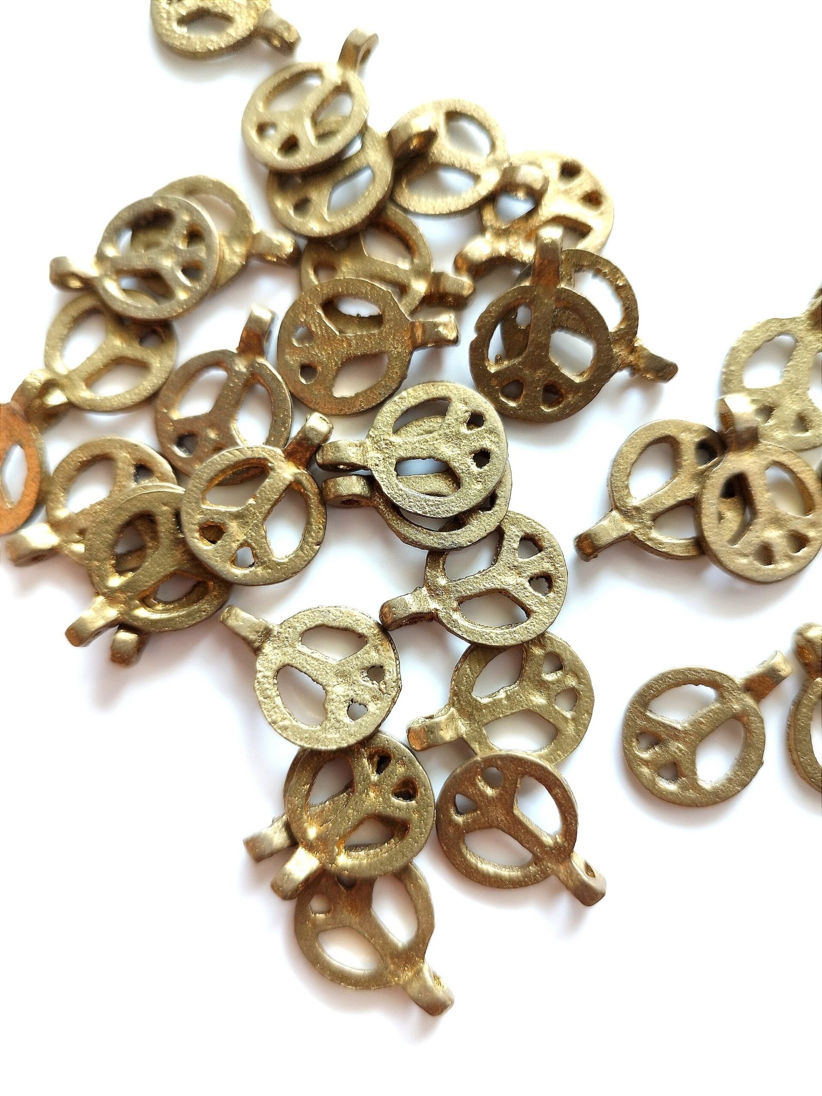 Peace Brass Charms