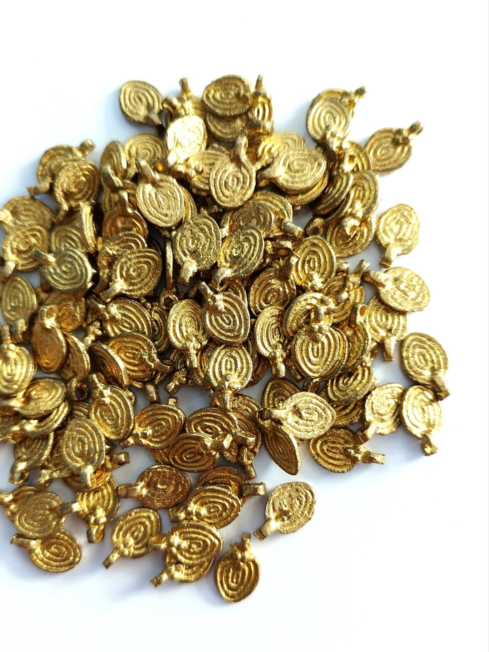 Oval Brass charms