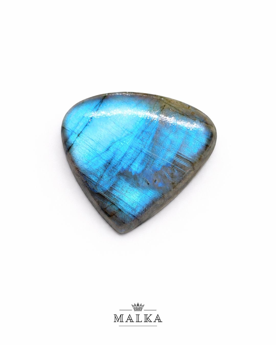 32mm Labradorite Cabochon - Drop Blue Flash