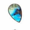 38mm Labradorite Cabochon - Drop Multi Full Flash