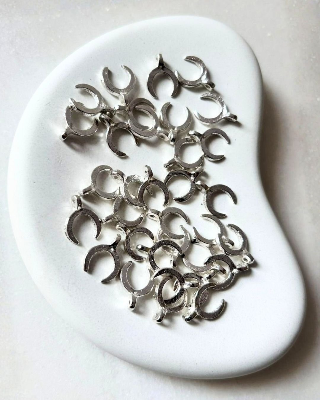 Moon Silver Filled Charms