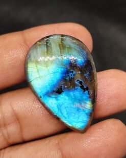 Alternative view of 38mm Labradorite Cabochon - Drop Multi Full Flash