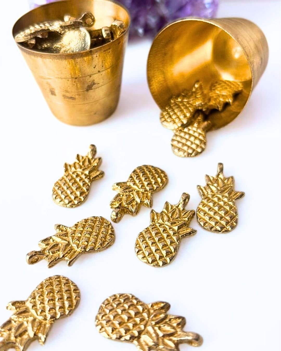 Pineapple Brass Charms - Image 2