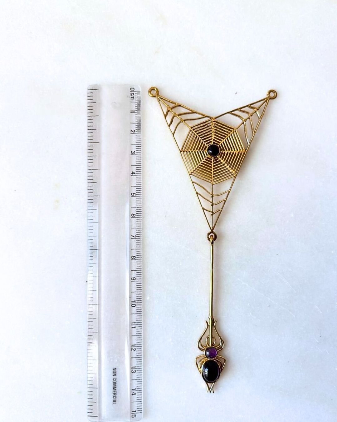 Spider Web Brass Connector for Jewelry Making - Image 3