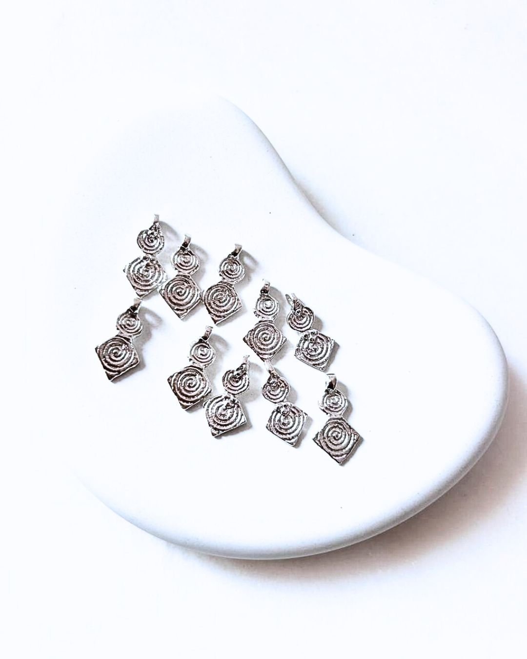 Geometric Silver Filled Boho Charms