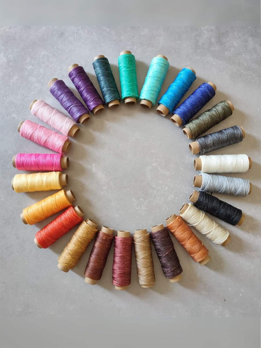 Waxed Polyester Cord 1mm – 30+1 Color Spools Set