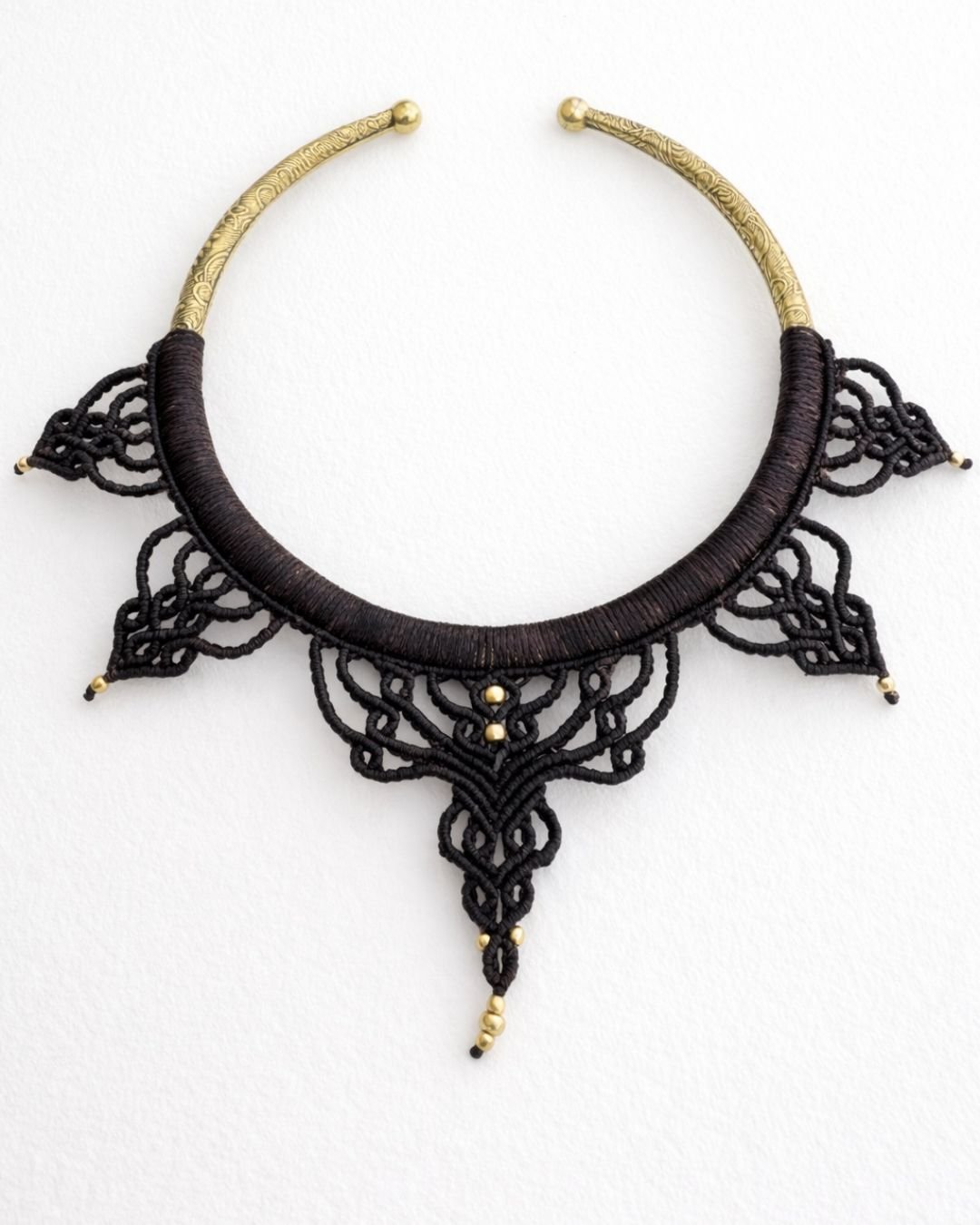 Black Macrame Choker