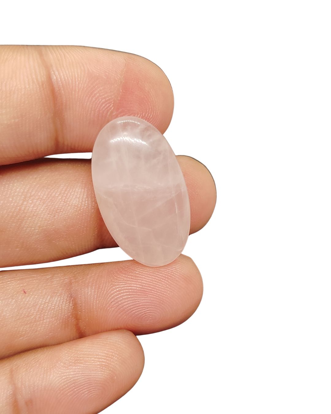 28mm Rose Quartz Cabochon – Oval Shape