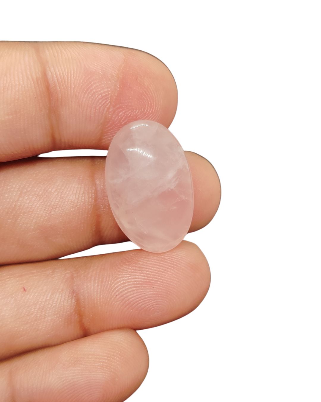 24mm Rose Quartz Cabochon – Oval Shape