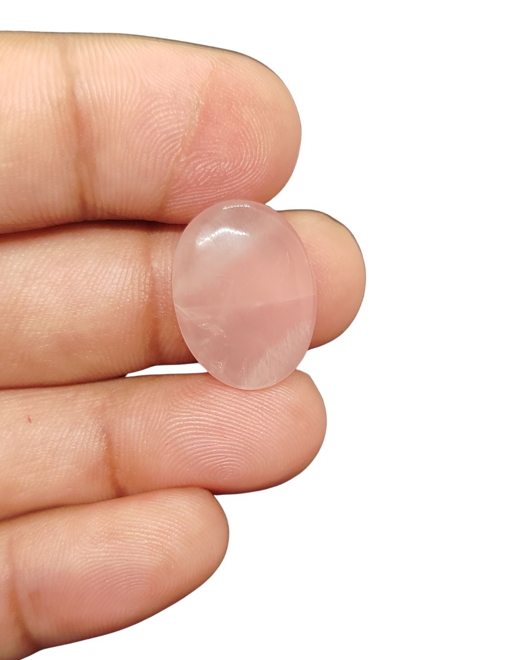 21mm Rose Quartz Cabochon – Oval Shape
