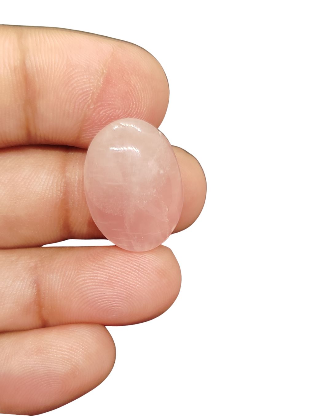 23mm Rose Quartz Cabochon – Oval Shape