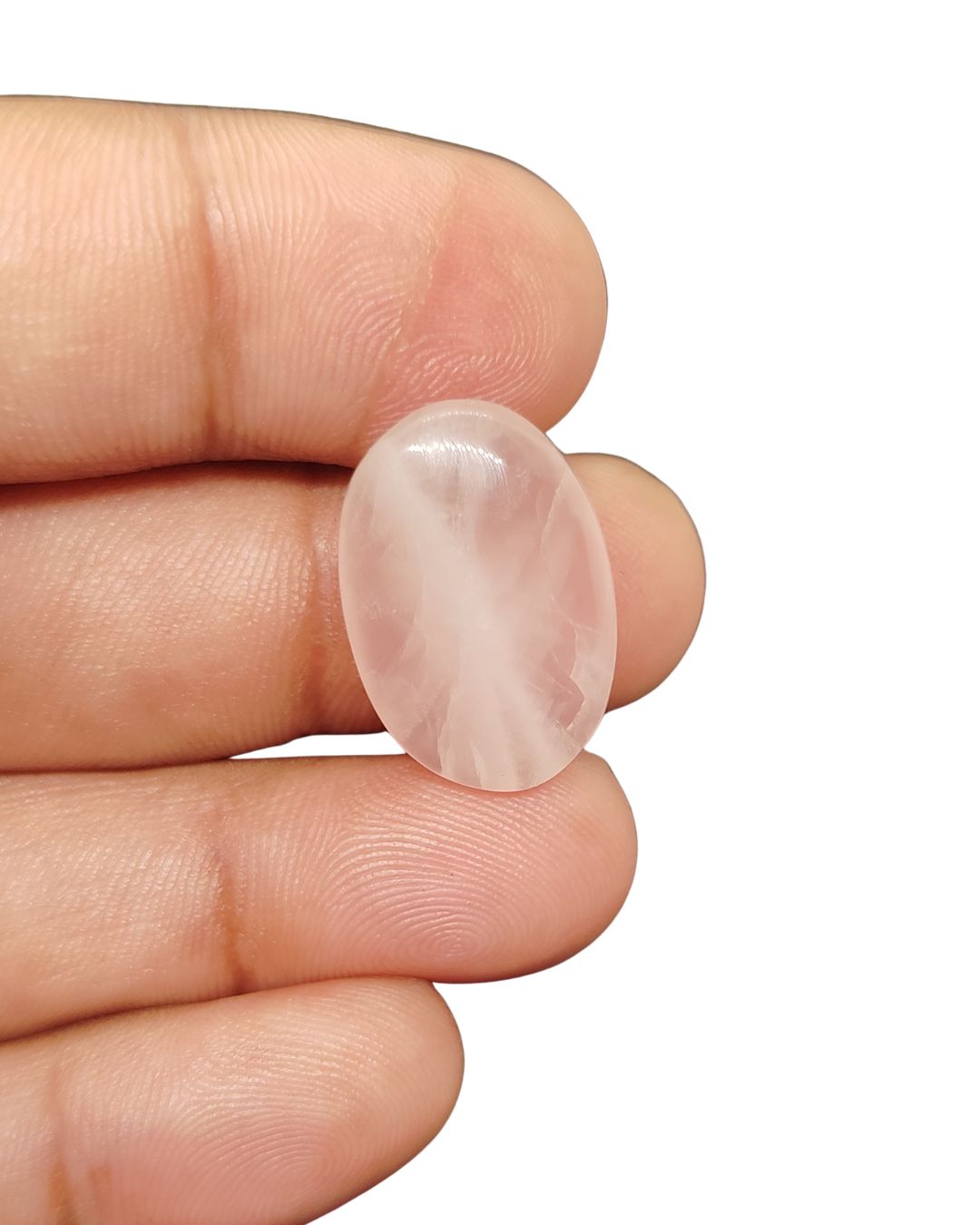 23mm Rose Quartz Cabochon – Oval Shape